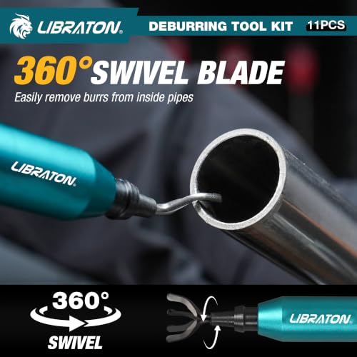Image of Libraton Deburring Tool, Metal Deburring Tool 3D Printing, 10 HSS Blades