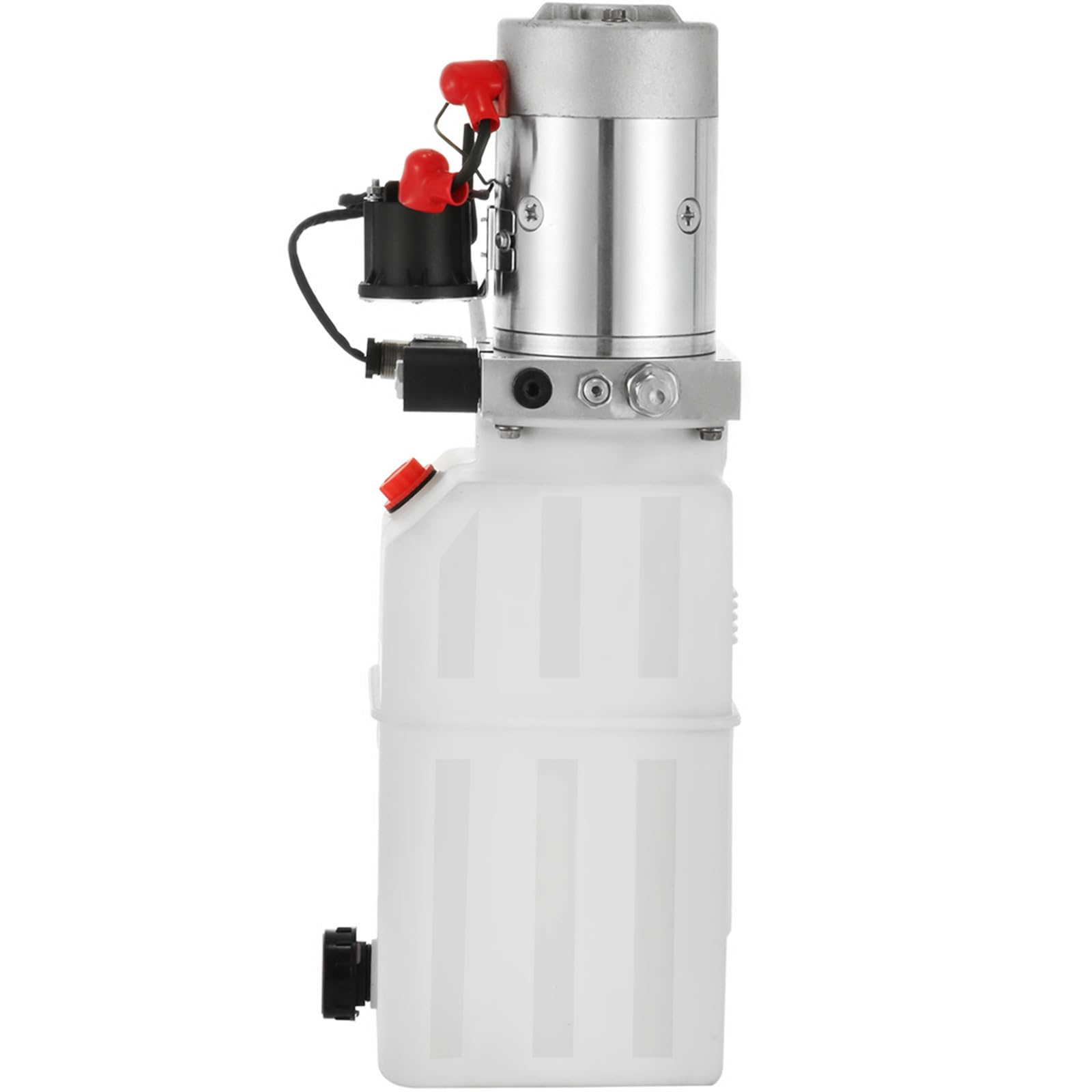 VEVOR Pompa idraulica da 7 l, 2850R / MIN max ad azione semplice, 3200 PSI, unità idraulica, aggregata idraulica, ad azione semplice, pompa ribaltabile con serbatoio in plastica