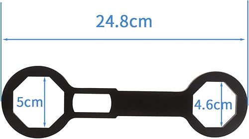 Miniatura 9 de Llave de tapa de horquilla de 1.929 in, herramienta de llave de horquilla delantera, llave de caja de 8 puntos para quitar la tapa de la horquilla