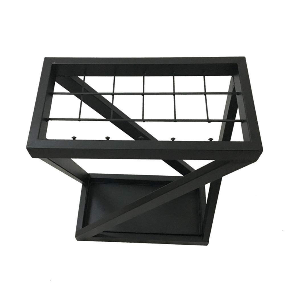 Porte-parapluie en métal – Rangement autonome pour cannes de marche, support d'entrée pour parapluies pliants longs et courts, design durable et élégant