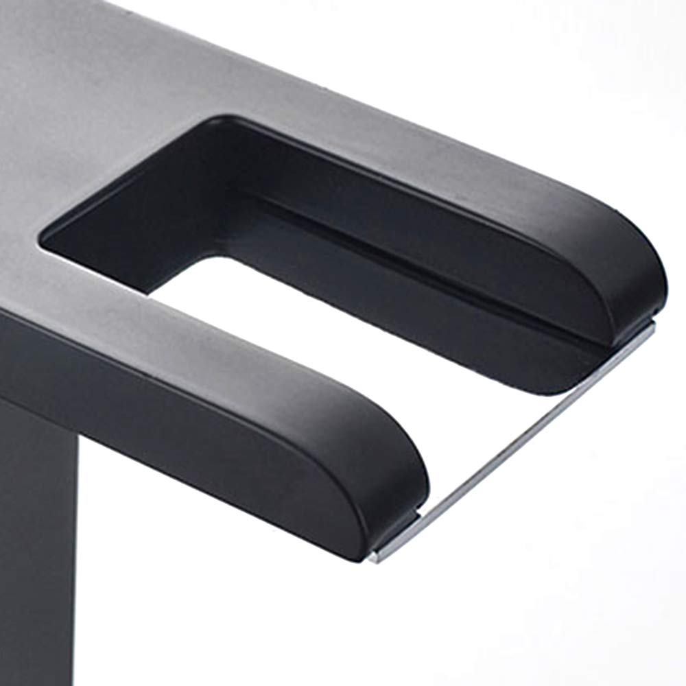 Lavabo cascade LED 3 couleurs Robinet de salle de bain Mitigeur monocommande Robinets de lavabo Noir pour salle de bain cuisine