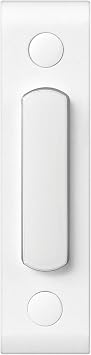 Heath Zenith White Metal Wired Lighted Push Doorbell Button