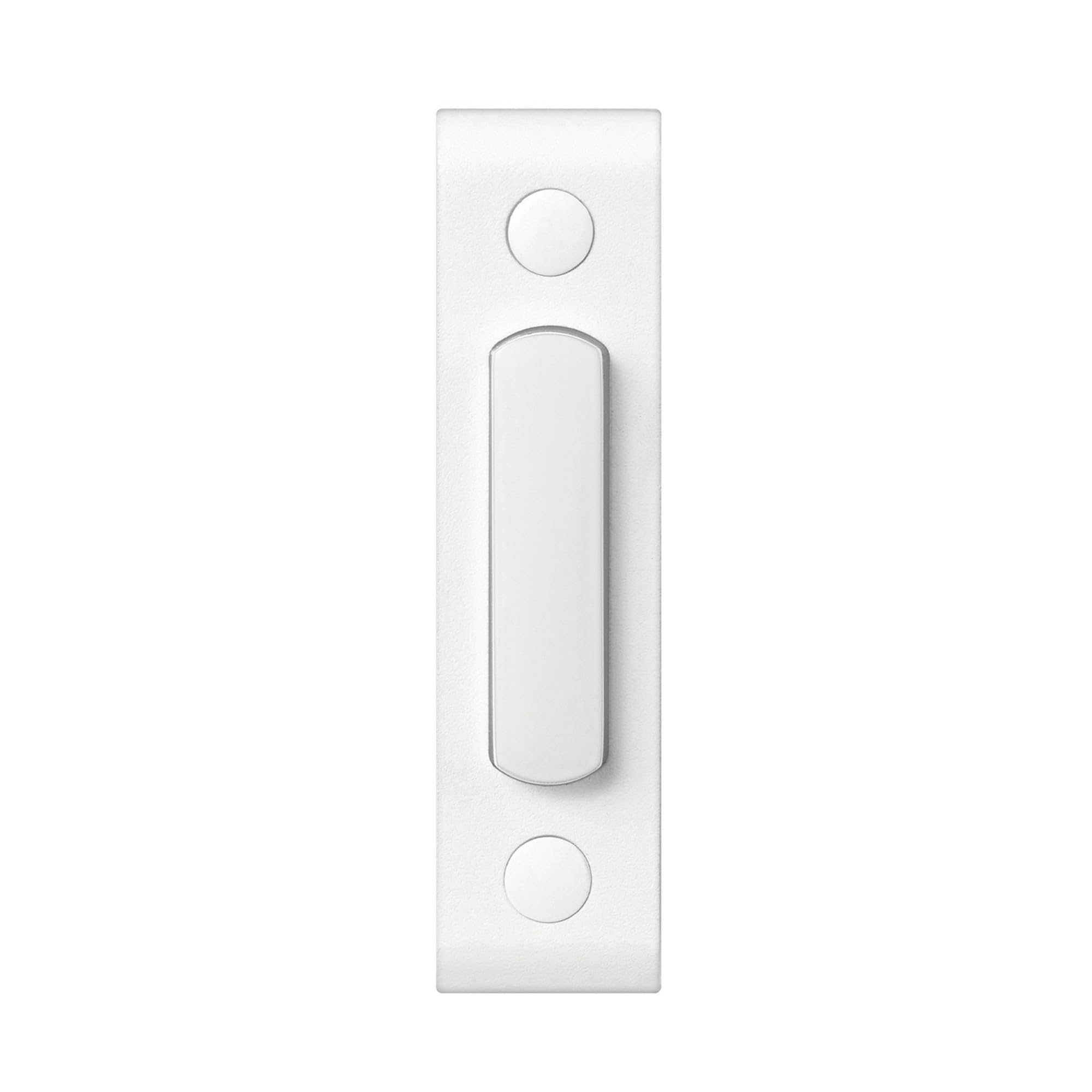Heath Zenith White Metal Wired Lighted Push Doorbell Button