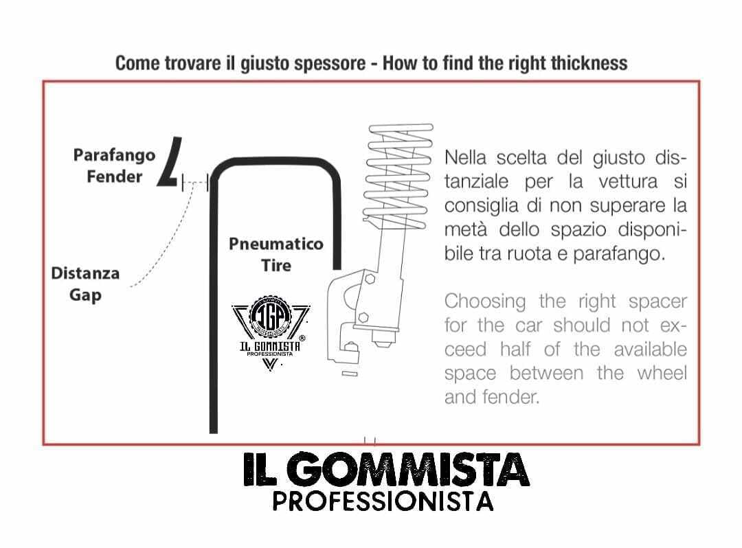 IGP 2 DISTANZIALI 16 mm 5x110 65.1 + 10 BULLONI compatibili con STELVIO - GIULIA - 159 - BRERA - SPIDER NO vitine di fissaggio OK auto ruota cerchi in lega
