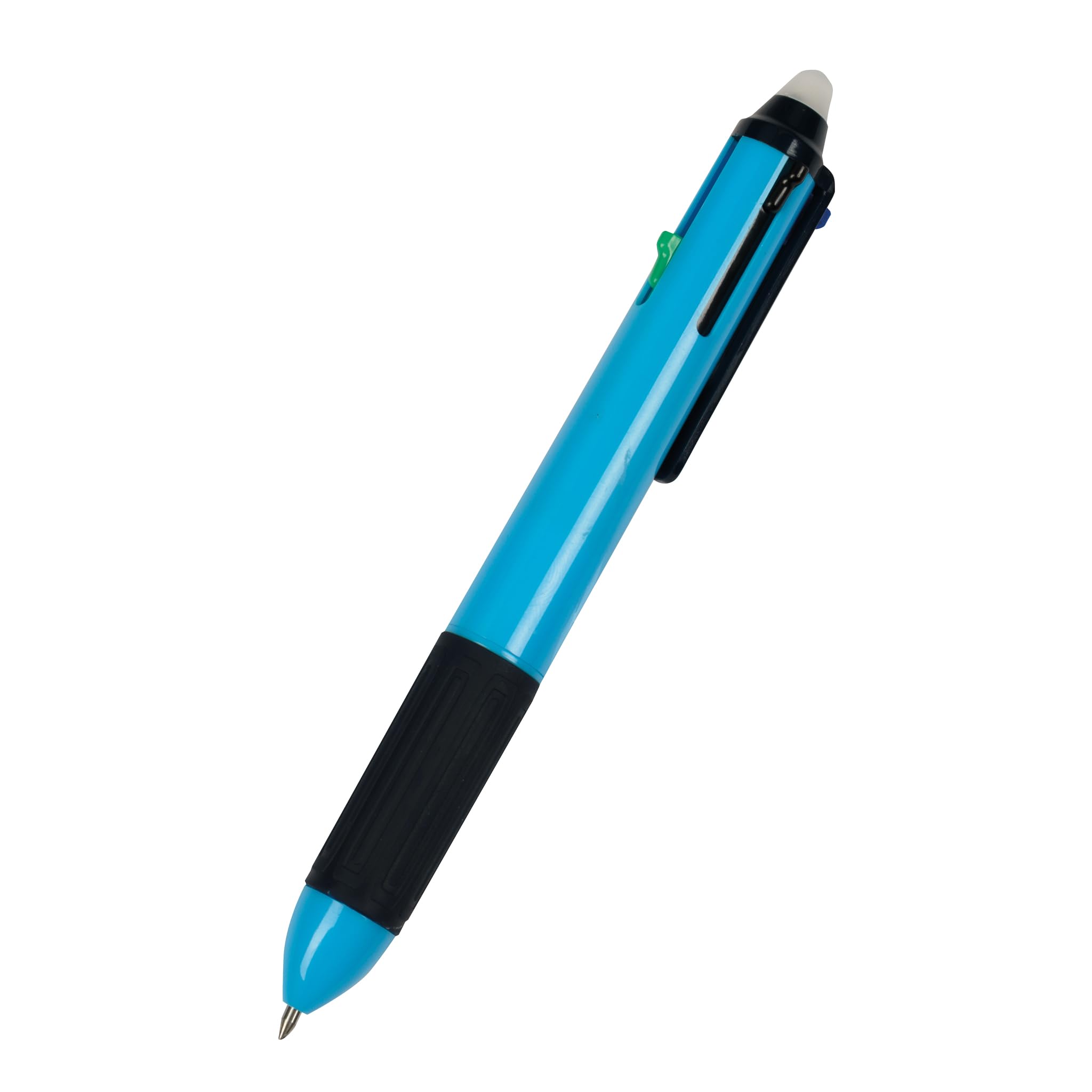 WEDO Gelschreiber 4-farbig radierbar, 12er Pack - Schreibfarben: Schwarz, Blau, Rot, Grün