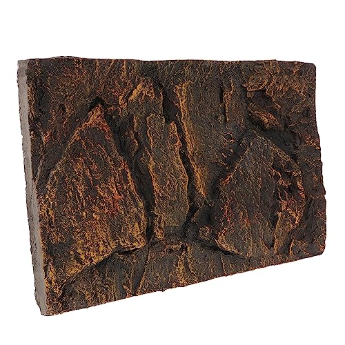 ERINGOGO 3D Reptile Tank Decor Stone Background Board for Aquarium Turtle Tank Kit Easy Install Fit