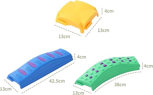 Miniatura 4 de Carrera de obstáculos arcoíris para niños, vigas de equilibrio, juguete de desarrollo para promover el equilibrio, juguete deportivo, coordinación,