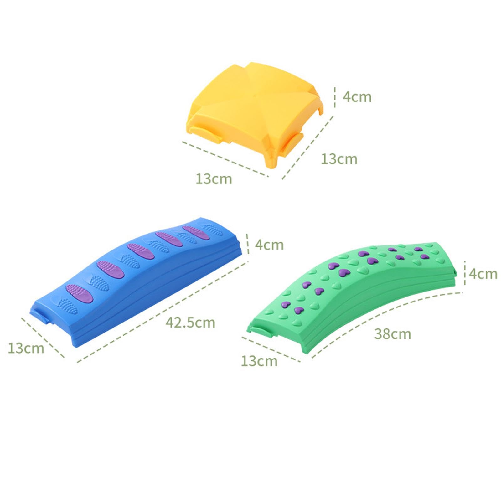 di Equilibrio per Bambini, Gioco Interattivo Antiscivolo con Pietre D'appoggio, Percorso a Ostacoli Multipli per L'allenamento, Giocatto, 8 Dritto 4 Molo