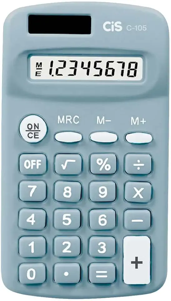 Calculadora 8 dígitos CIS C-105, Azul, 1 unidade