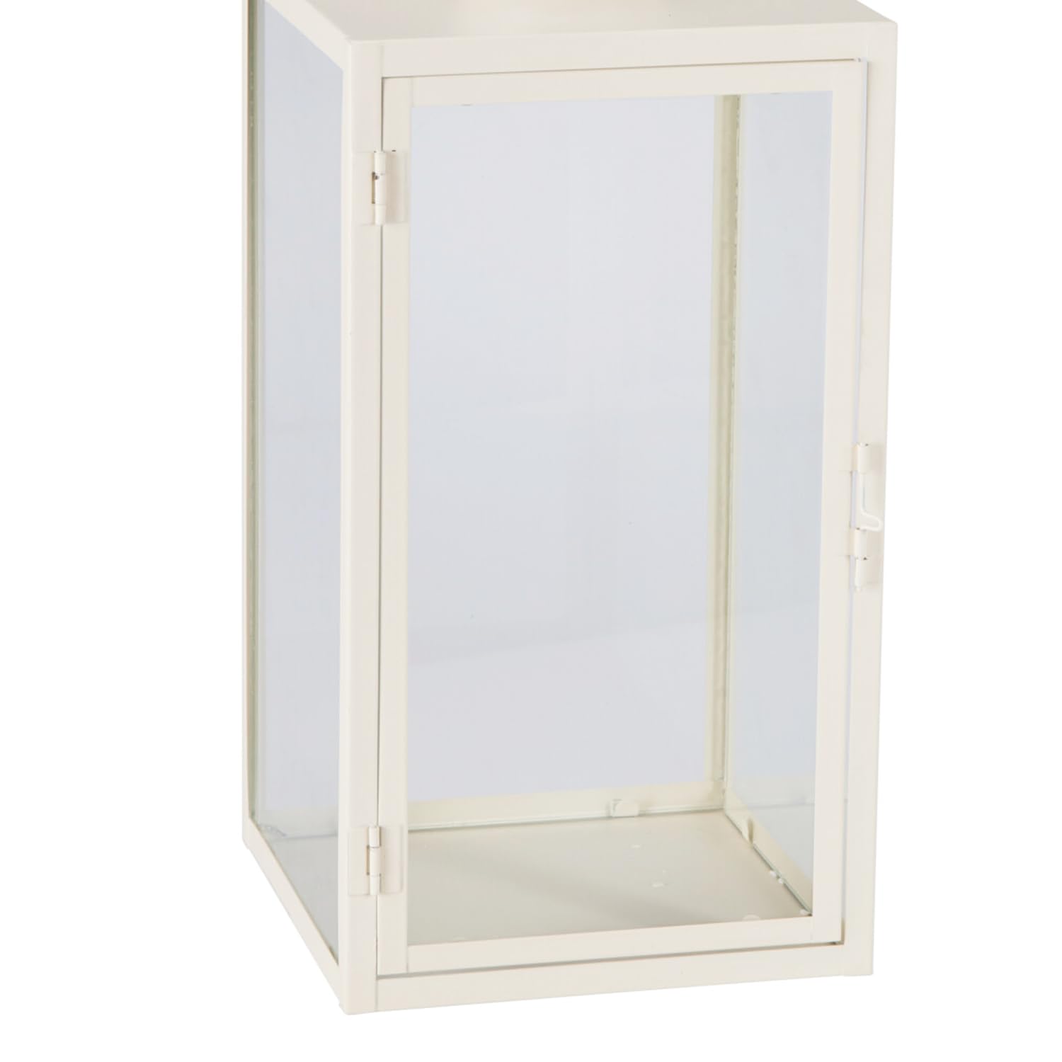 Mojawo Set di 2 lanterne da giardino XXL, lanterne in metallo, decorazione per esterni, in metallo, bianco crema, ca. 30/41 cm