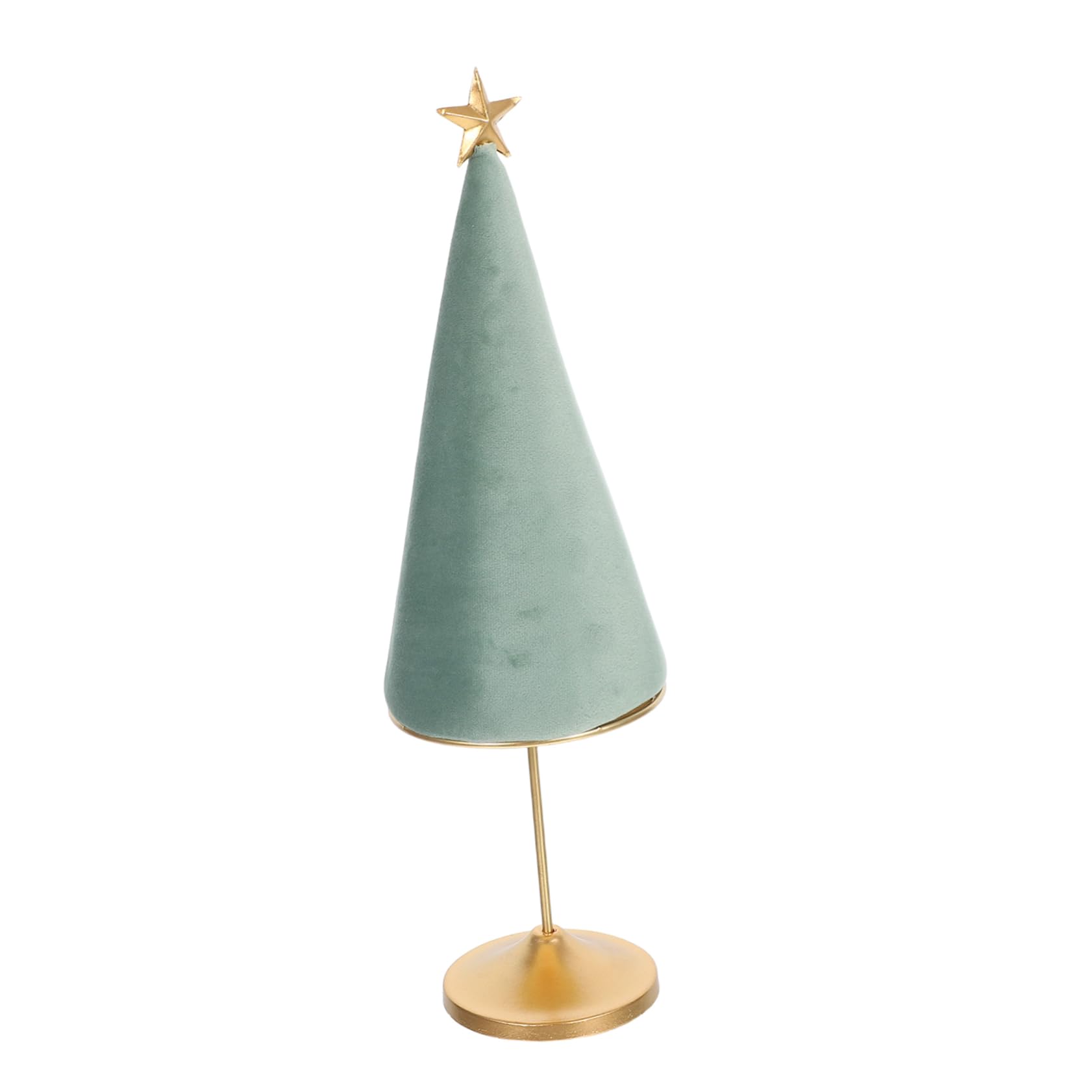 Base per Albero di Natale Supporto per Collana e Gioielli Espositore da Tavolo in Metallo Organizer per Gioielli in Velluto Ornamento da Scrivania per Feste