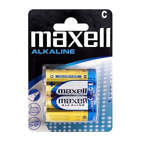 Maxell 1.5V Alkaline C Batteries Pack Cover