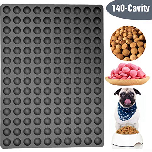 V-fox Small Round Silicone Mold/Chocolate Drops Mold/Dog Treats Pan/Semi Sphere Gummy Candy Molds