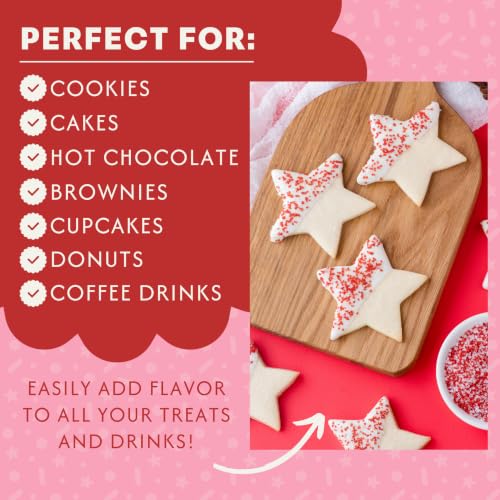 Image of Sweets Indeed Peppermint Sugar Topping - 5.11 oz Holiday Candy Cane Finish | Festive Peppermint Sugar for Cakes, Cookies, Hot Cocoa & Christmas Desserts