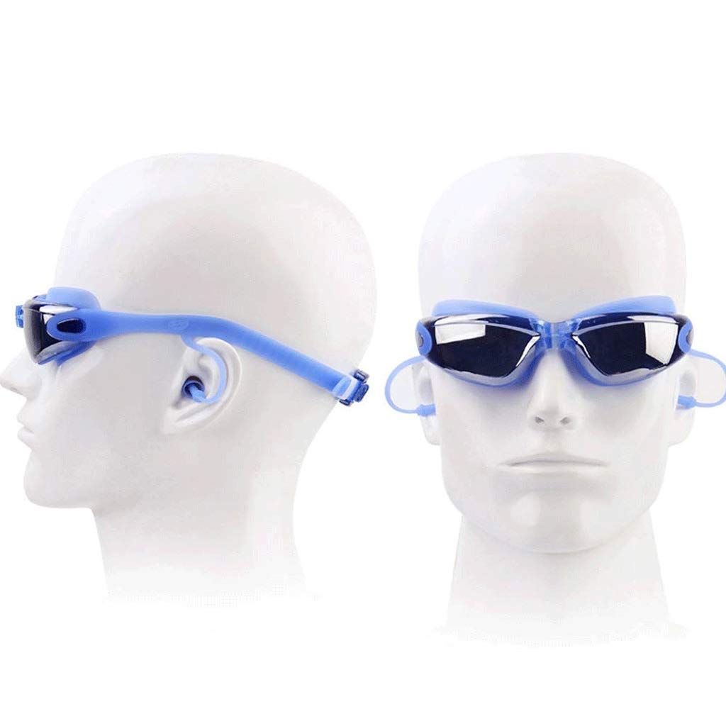 Occhialini da Nuoto, Senza perdite Anti-Fog Indoor Outdoor Occhialini da Nuoto con Protezione UV Lenti a Specchio per Donna Adulta Uomo Gioventù Bambini con(3-Pack)