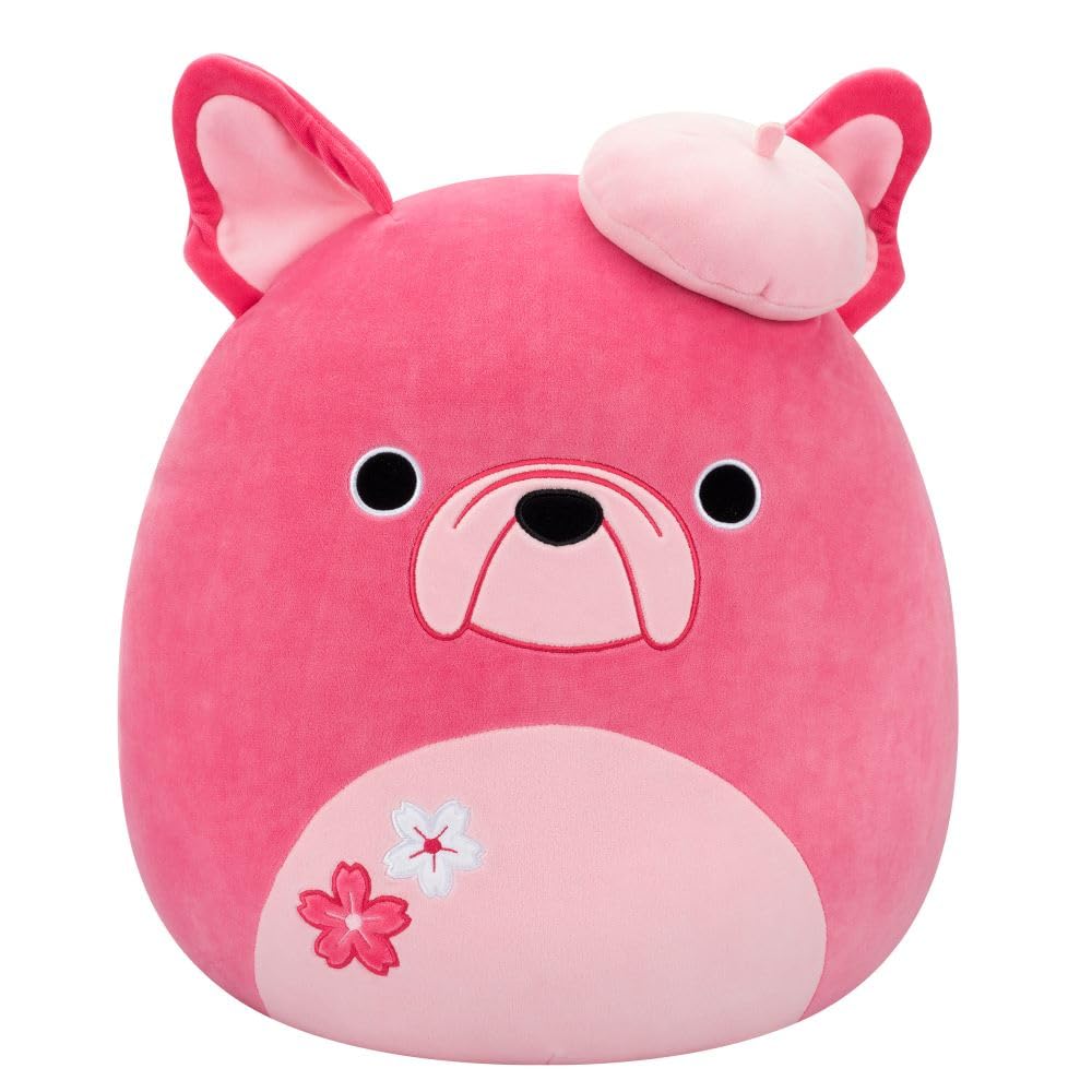 Squishmallows Original 16-Inch Elise the Pink French Bulldog