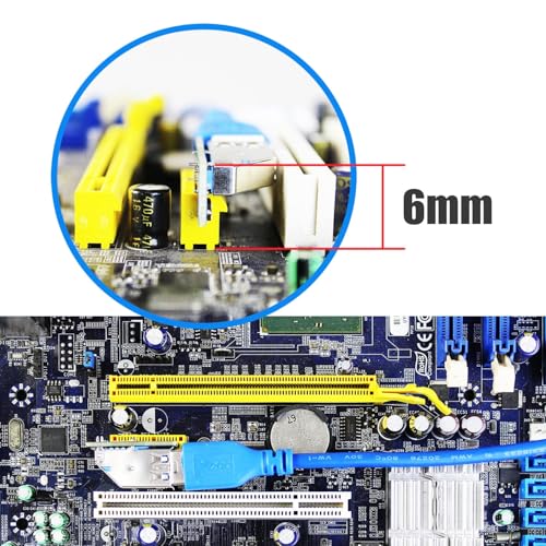 GLOTRENDS UEX101 600mm PCIe 3.0 X1 Riser Cable for PCIe WiFi Card, M.2 PCIe Card, Firewire Card, USB PCIe Card, Sound Card, etc - Image 3