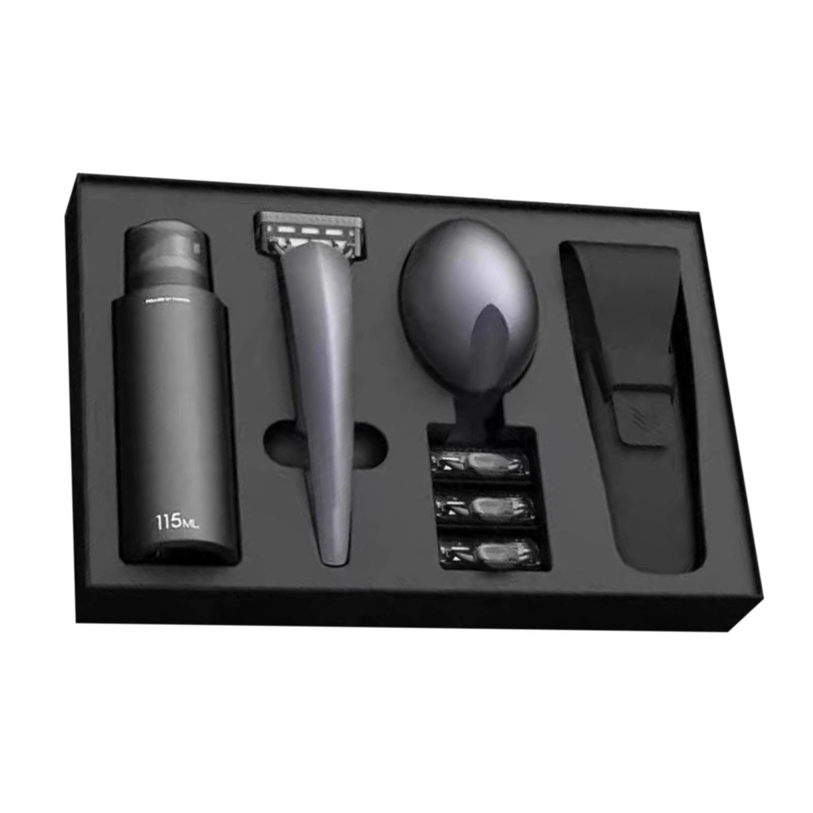 Rasoio manuale da uomo | Kit per rasatura manuale | Rasoio manuale | portatile | Rasoio manuale lavabile, set di manuali da uomo, rasoio manuale da viaggio, set da barba portatile da uomo,