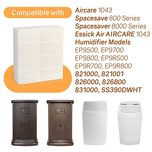 1043 Essick Humidifier Wick Filter For Aircare Air Ep9500 Ep9700 Ep9800 Ep9 Ep9R Ep9R500 Ep9R700 Ep9R800 800821000 826000 826600 831000 Fit Bemis Space Saver 800 8000 Series Evaporative - 2 Pack #TOP2