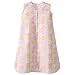 Halo Sleepsack 100% Cotton Wearable Blanket, Grey and Pink Flowers, Small