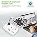 BAVIN 3-Outlet Surge Protector Power Strip with USB Charging 6 Ports 5.4A/27W, 5Ft Heavy Duty Extension Cord-White