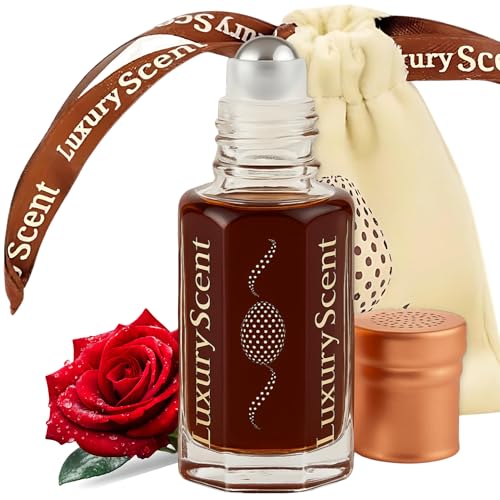 Perfume Oil Indian Rose 6ml Roll-On by Luxury Scent – Long Lasting Alcohol-Free Attar with Natural Floral Aroma, Premium Unisex Essential Oil Fragrance for Men & Women, Travel Size Gift Option