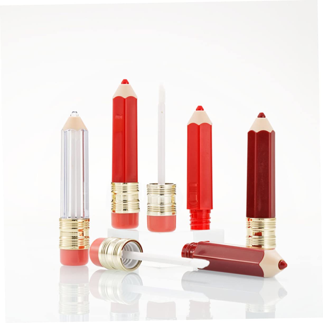 Healeved 30stücke Leere Lippenbalsam-behälter Im Bleistift-design Lippenstift- Für Kreative Projekte Für Und Täglichen Gebrauch Transparent Und