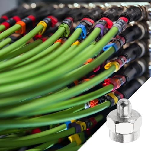 DMiotech 5 Pack F Cap Cover Connector F Male Coaxial Cable Connector Nickel-Plated for Home Wiring Antenna Coaxial Extension Wireless Devices - Image 6