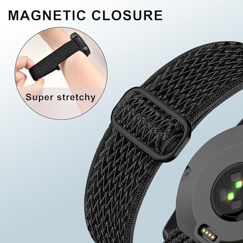 Set de 3 correas deportivas de nylon para Garmin Instinct 22mm miniatura 3