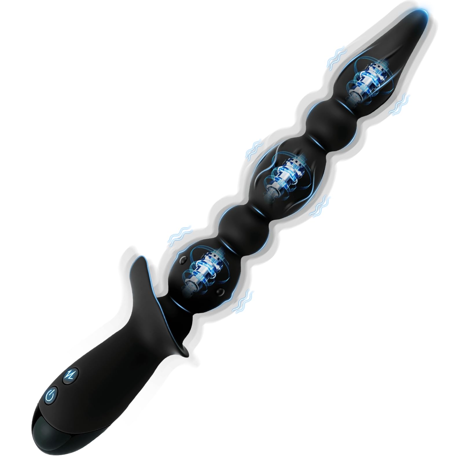 Bolas Anales Vibradoras Plug Anal Punto G Masajeador Dilatador Butt Plug | Estimulador de Próstata Consoladores con 10 Modos de Vibración Vibradorador Masajeador de Próstata Silicona Juguetes Eróticos