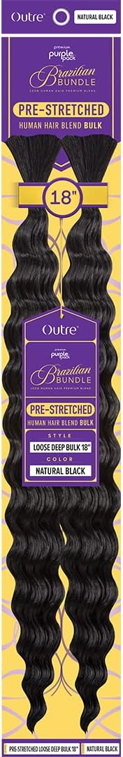Outre Purple Pack Brazilian - Prestretched Loose Deep Bulk 18" (LIGHT AUBURN 30)