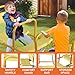 AOKUNG Children's Teeter Totter Seesaw, 3-Person Metal Seesaw, 2-in-1 Indoor and Outdoor Seesaw Toy, Easy to Hold, Backyard Playground Equipment