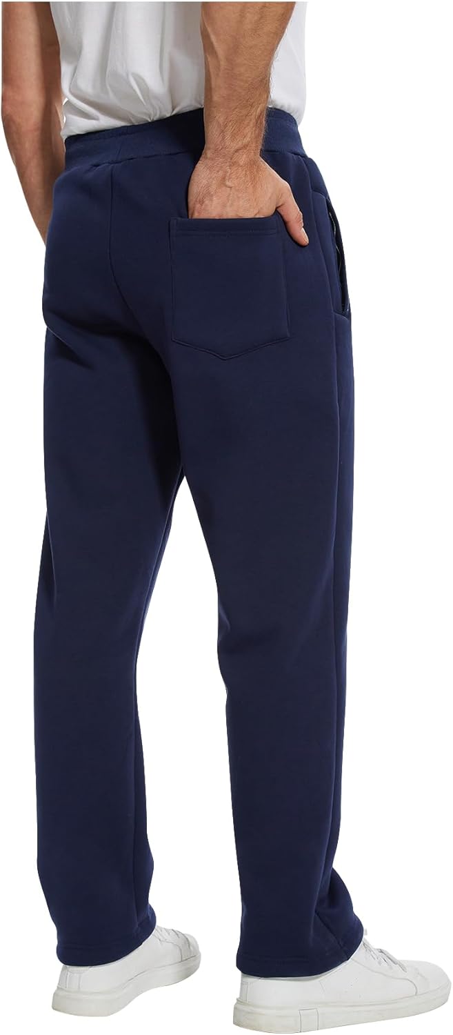 PEHMEA Fleece Joggers Pants for Men Winter Active Running Sherpa Lined Sweatpants - Image 5