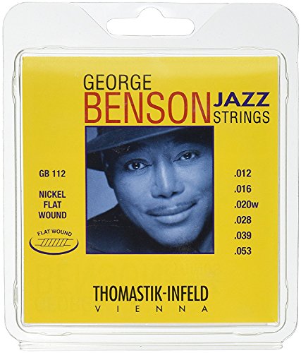 Dr Thomastik GR112 Jazz Guitar Strings: George Benson 6 String Set - Pure Nickel Round Wounds E, B, G, D, A, E Set