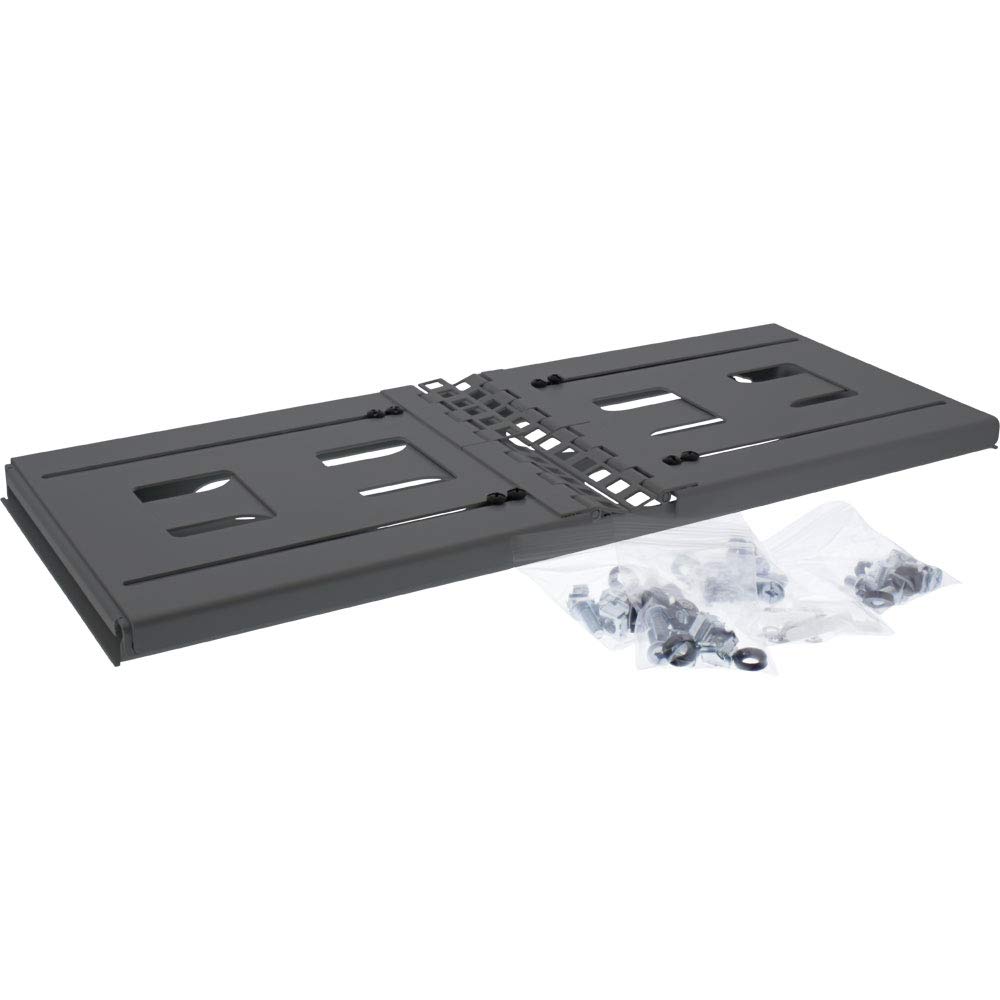 InLine 19“ Rack zur Wandmontage, 4HE, 24-40cm Tiefe, Schwarz & StarTech.com 1HE Fachboden - 1U perforiertes Universal-Rack-Montage-Server-Rack-Regal für 19 Zoll Netzwerkschränke, schwarz