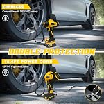 Tire Inflator Cordless for Dewalt MAX 20V Battery [Tool Only], 160PSI Portable Air Compressor with Pressure Gauge, Auto-Shutoff & Fast Inflation, Portable Air Pump for Car, Motorcycle, Bike, Ball