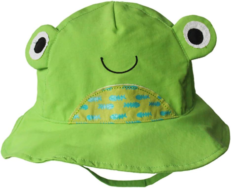 Sun Protection Foldable Bucket Hat Animal Cartoon Cap for Baby Toddlers Girls/Boys Summer
