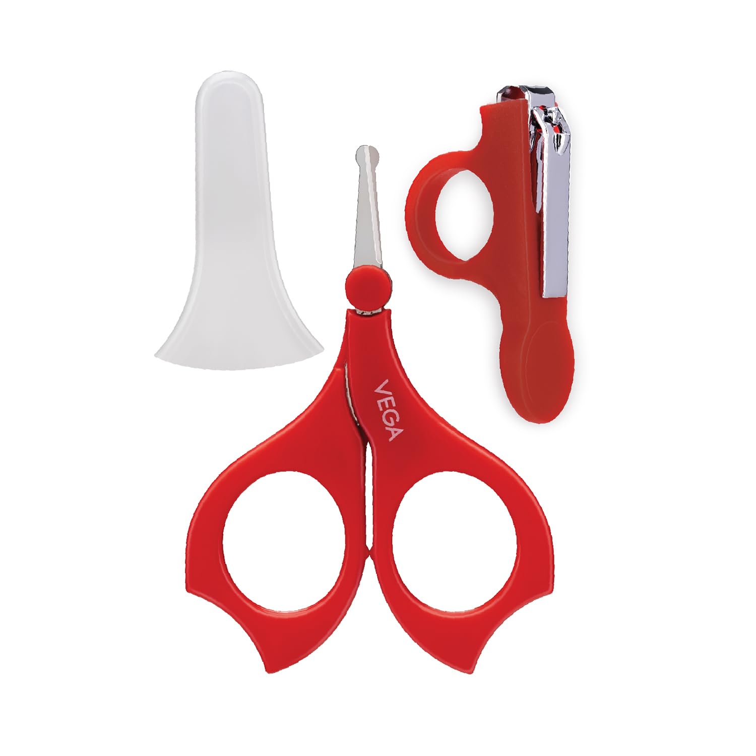 Vega Baby & Mom Nail Scissors & Clipper Set |BPA Free | Nail Grooming Kit for Babies - Groom Tiny Nails and Fingers |Suitable for 0+ Month Babies, (VBGA3-06)