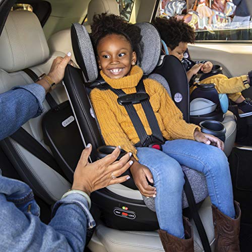 Evenflo Gold Revolve360 Rotational AllinOne Convertible Car Seat Swivel Car Seat Rotating Car Seat for All Ages Swivel Baby Car Seat ModeChanging 4120lb Car Seat and Booster Car Seat, Moonstone