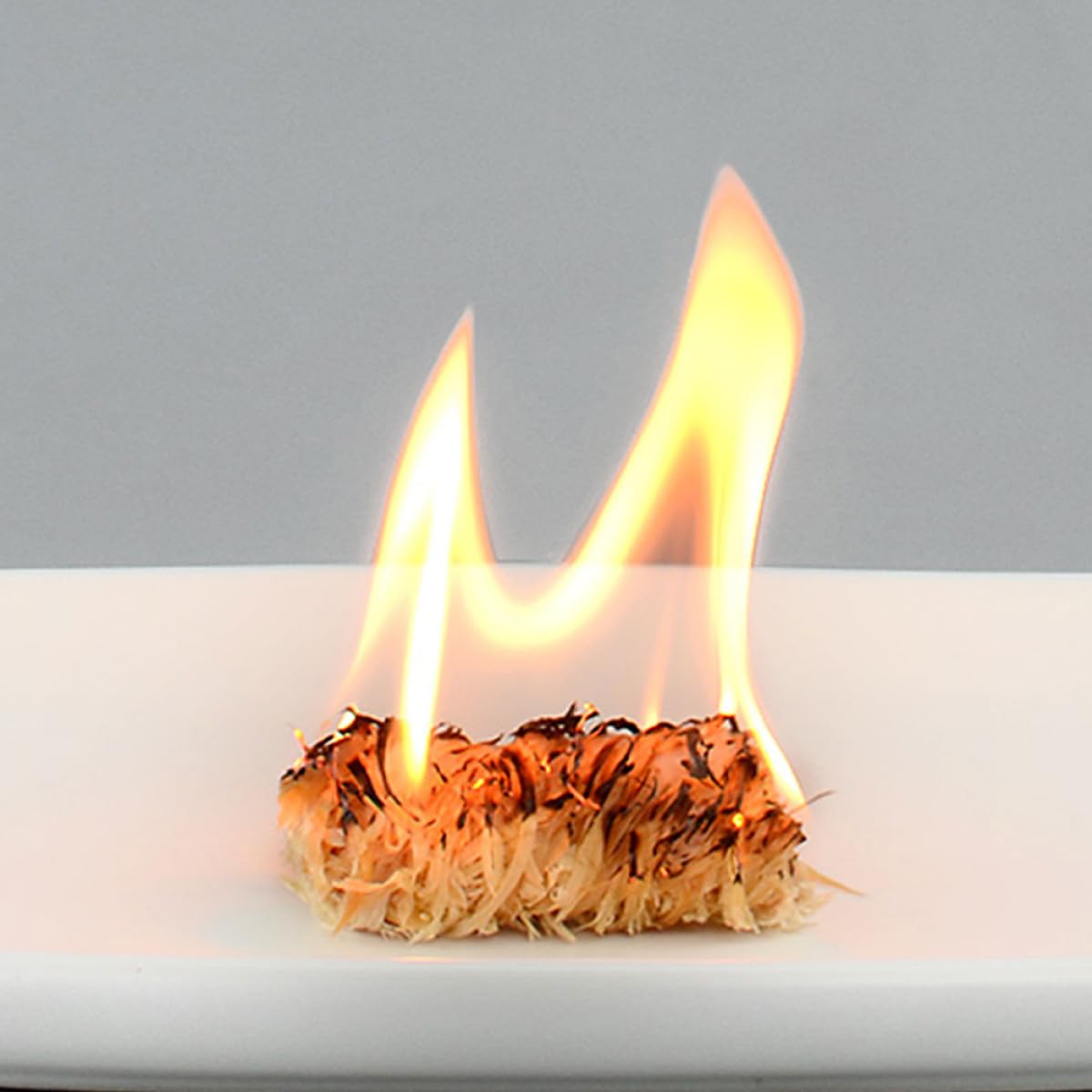 IMIKEYA Encendedor Natural para Barbacoa de Madera Resistente al Viento, 50 Piezas de Madera Khaki para Chimeneas y Camping en Cualquier Clima