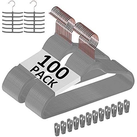 VECELO Premium Samt-Kleiderbügel Anzug Cover