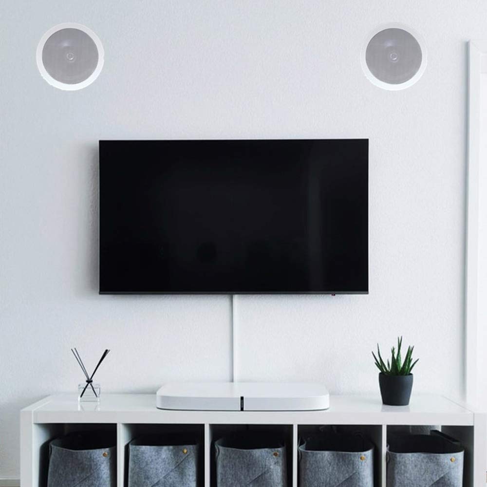 ChiliTec Lot de 2 Haut-parleurs uraux Plats à 2 Voies 40 W / 2 pièces