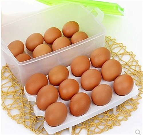 Egg Holder For Refrigerator - Deviled Egg Tray Carrier With Lid, Container For 24 Eggs #TOP3