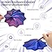 3D Printed Expanded Sensory Fidget Star,Stress-Relief Spinning Tower Toy with Handles,Sensory Toys for Adults & Teens,Honeycomb Whirling Spiral Design for ADHD & Stress Relief (Purple-Blue,L-25rings)