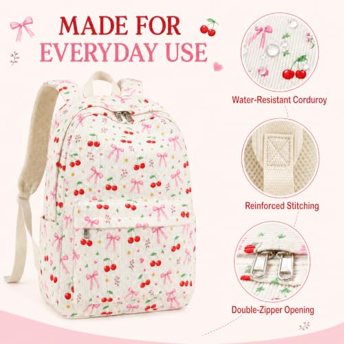 Image of BTOOP School Backpack for Teens Large Cute Bookbag Lightweight 15.6 inch Laptop Bag for Girls Women Casual High School College