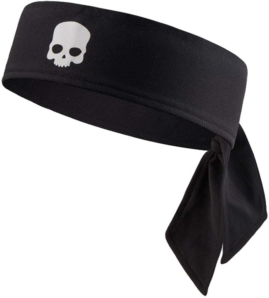 Hydrogen Black Tennis Head Tie Head Band Cotton