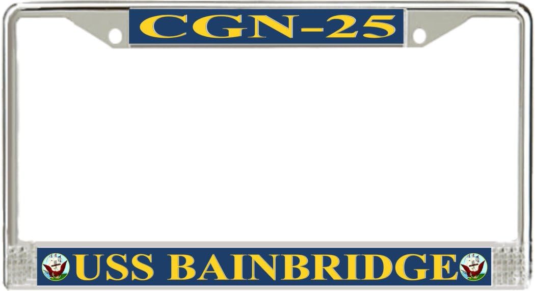 MilitaryBest USS Bainbridge CGN-25 License Plate Frame