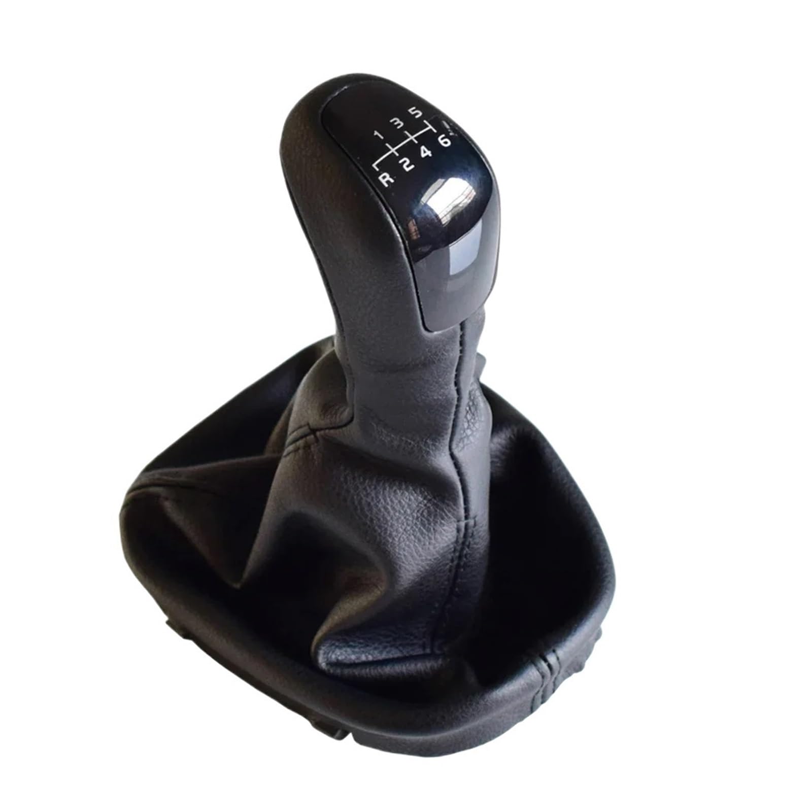 Neixlyi Gear Stick knobs 5 6Speed for Classic Car Gear Shift Knob Lever Shifter with Leather Dust-Proof Cover for Mercedes for Benz C Class W203(6Speed)