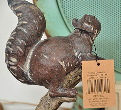 Modèle animal écureuil en résine peinte, décoration maison rétro