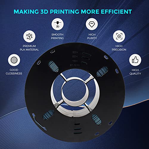 Voxelab 3D Printer Filament Color Changeable Pla Burnt Titanium Filament 1.75Mm, Different Color By Light, Perfectly Hide The Layer Line, 1Kg (2.2Lbs)-Dimensional Accuracy +/- 0.02Mm (Burnt Titanium) #TOP5
